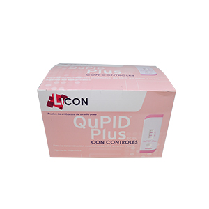 QuPid Plus, prueba rápida de embarazo en casete. Caja con 50 pruebas.