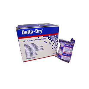 Delta-Dry 7.5cm x 2.4m. Caja con 12 piezas.