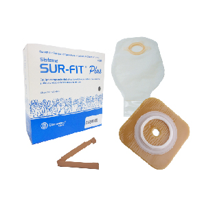 Kit Sur-Fit Plus 57 mm . Caja con 4 placas, 4 bolsas y 1 pinza.